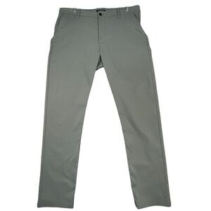 PROOF Mens Slim Fit Gray Casual Chino Performance Stretch Pants Sz 38x32
